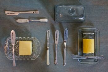 Couteau à beurre vintage plaqué argent - Spread Love 3