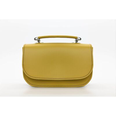 Sac En Cuir Fait Main Aura - Jaune Ocre