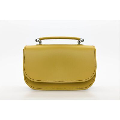 Aura Handmade Leather Bag - Ochre Yellow