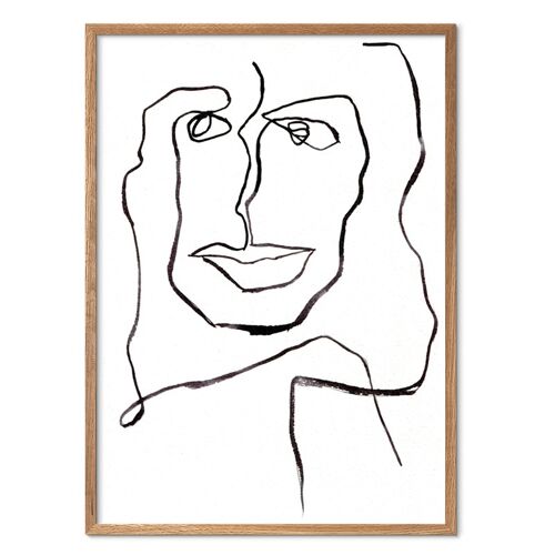 One Line Female 30x40 + Frame