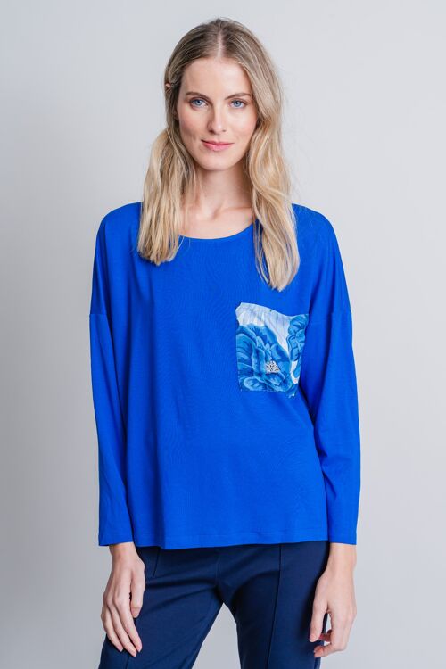 T-SHIRT de viscosa azul GOLDTREE