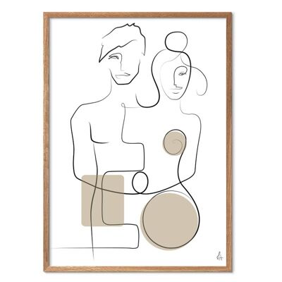 Lovers 30x40 + Frame