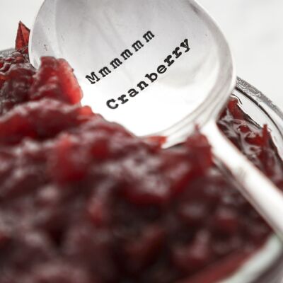 Vintage versilberter Gewürzlöffel - Mmmm Cranberry