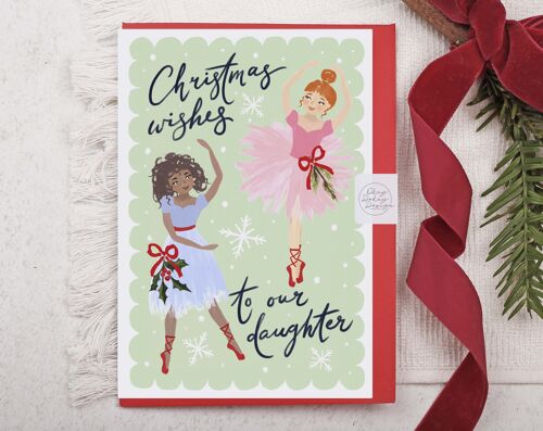 Christmas Card | Ballet Holiday Greeting Card | Daughter