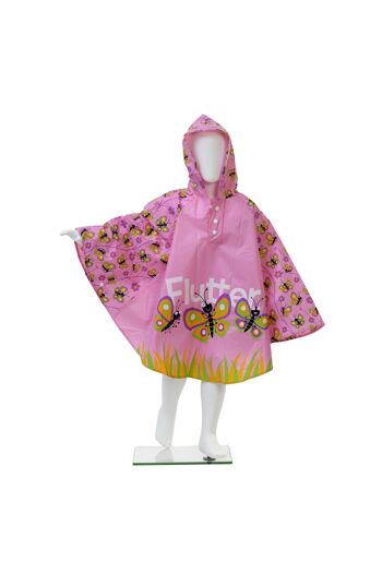 Poncho de pluie enfant style papillon par Bugzz Kids Stuff (pack de 6) - SPONBY 2