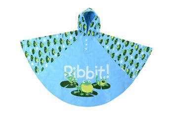 Bugzz at Soake Kids PVC Rain Poncho Frog (lot de 6) SPONFR 1