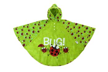 Bugzz at Soake Kids PVC Rain Poncho Ladybird (lot de 6) SPONLB 1