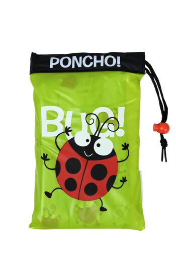 Bugzz at Soake Kids PVC Rain Poncho Ladybird (lot de 6) SPONLB 3