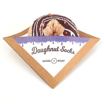 Socks Chocolate Caramel Donut Socks
