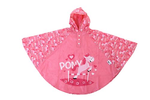 Pony styled kids rain poncho by Bugzz Kids Stuff (pack of 6) - SPONPO