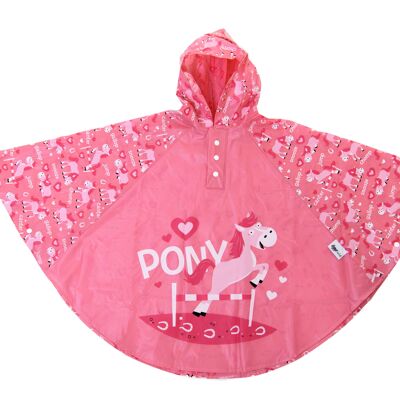 Pony styled kids rain poncho by Bugzz Kids Stuff (pack of 6) - SPONPO