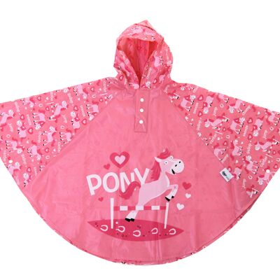 Poncho de pluie enfant style poney par Bugzz Kids Stuff (pack de 6) - SPONPO