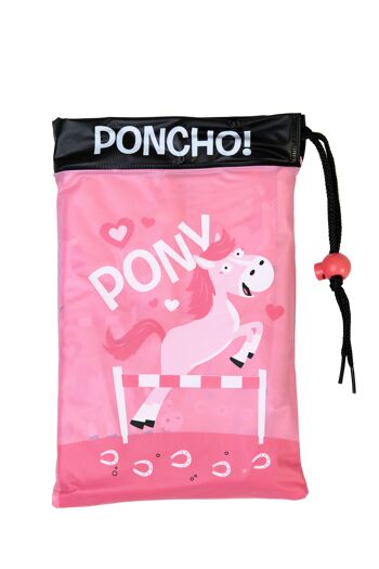 Poncho de pluie enfant style poney par Bugzz Kids Stuff (pack de 6) - SPONPO 3