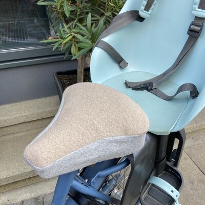 Saddle cover, new wool, beige