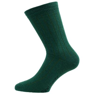 Green emerald - Strumpor. Real Socks. Liner. Grön. Cashmere. Merinoull.