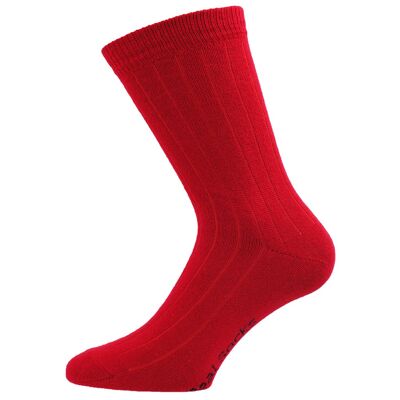 Red ruby - Strumpor. Real Socks. Liner. Röd. Cashmere. Merinoull.