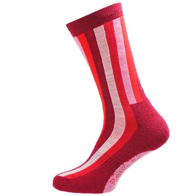 Red shock terry - Strumpor. Real Socks. Merinoull.