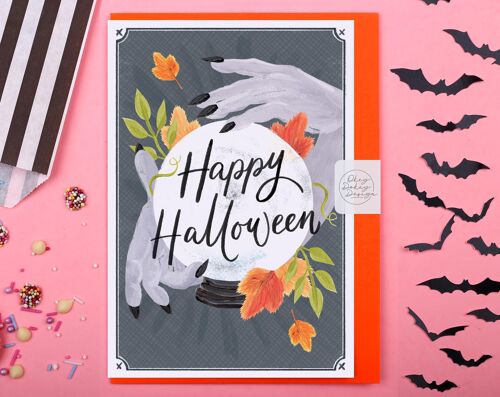 Halloween Card | Crystal Ball Mystical Witch Greeting Card