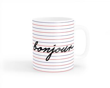 Mug Typographie - Bonjour 10