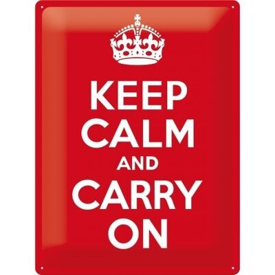 Tin Sign Keep Calm and Carry On