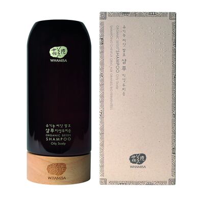 Oily hair shampoo with fermented organic seeds 510 ml Whamisa Korean Beauty