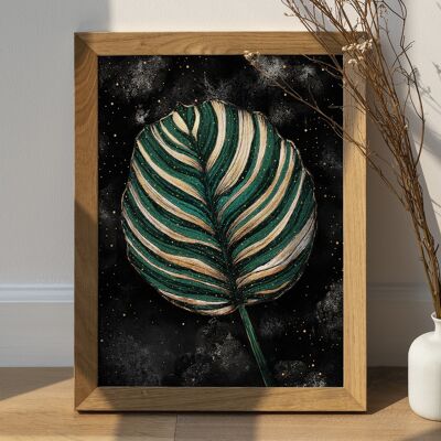 Celestial Botanical Plant Poster Print - Witchy