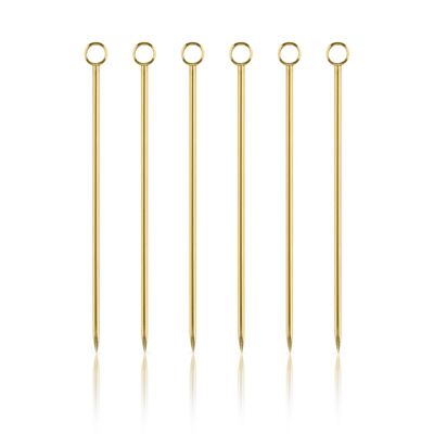 Reusable Metal Cocktail Sticks - Gold