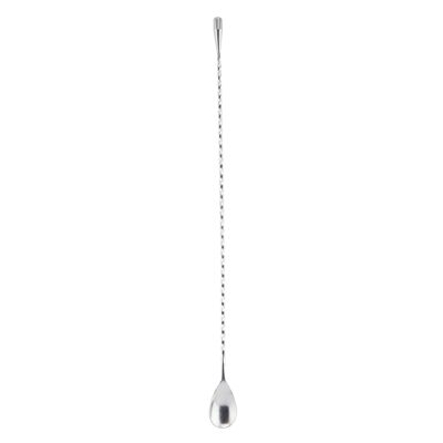 40 cm beschwerter Teardrop-Barlöffel - Silber