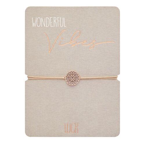 Armband - "Wonderful Vibes" - rosé verguld - Luck 606492