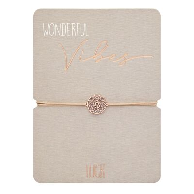 Armband - "Wonderful Vibes" - rosé verguld - Luck 606492