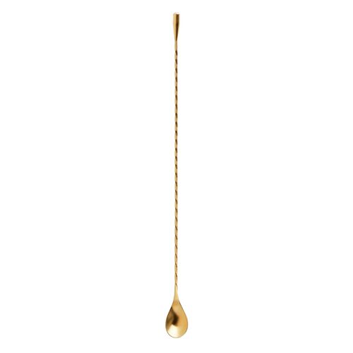 40cm Weighted Teardrop Barspoon - Gold
