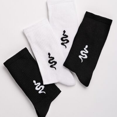 Socks Black/White