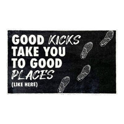 Rug / doormat - Good kicks take you to good places - 75x45cm
