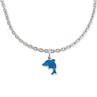 Necklace including dolphin pendant