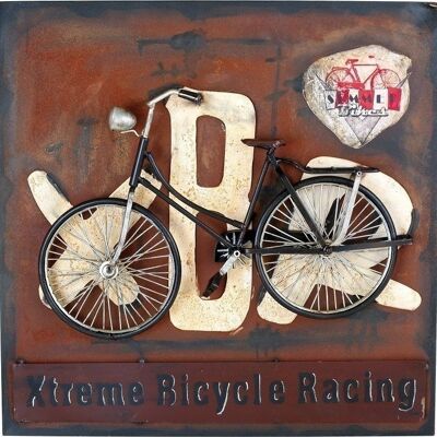 Tin sign bicycle vintage decoration