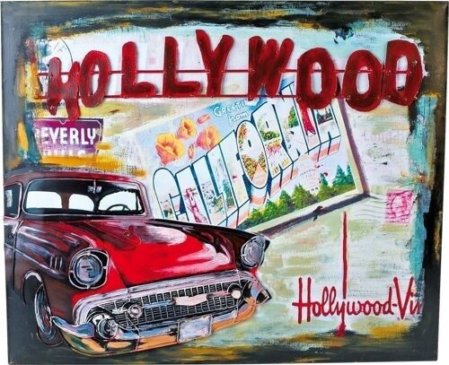 Blechschild Hollywood Vintage-Deko