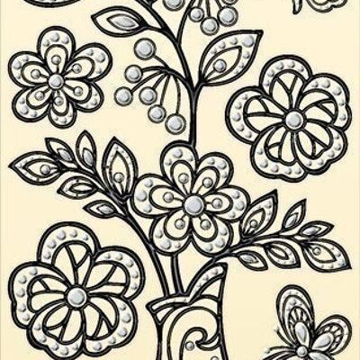 Sticker décoratif "Flore" | Décoration | Bois