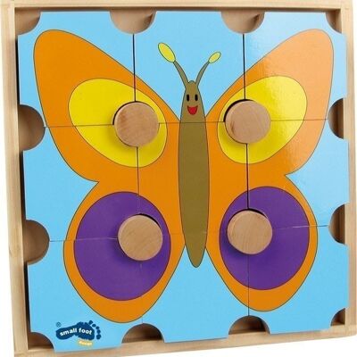 Puzzle in legno Orso e farfalla