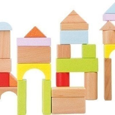 Wooden building blocks classic