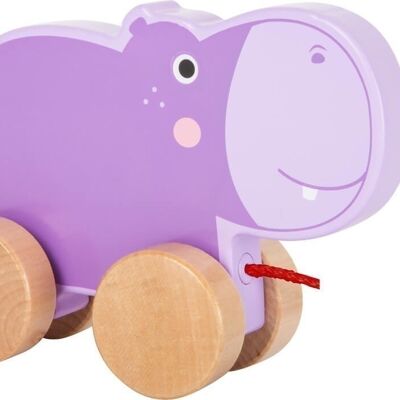 Ziehtier Hippo | Zieh- und Schiebespielzeug | Holz