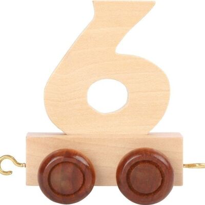 number train 6 | Letter trains | Wood
