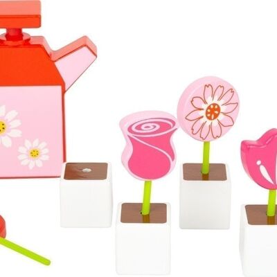 Flower set with watering can