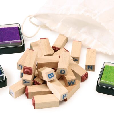 Lettres de jeu de timbres | Artisanat | Jouets en bois