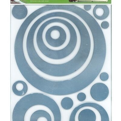 Decorative sticker “circles” | Decoration | Wood