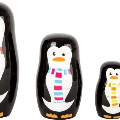 Familia de pingüinos Matrioska