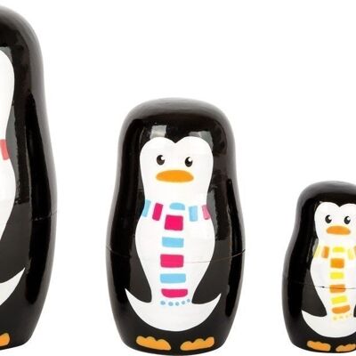 Matrjoschka Pinguin-Familie