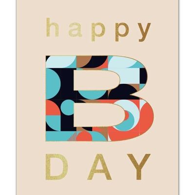 Cartolina Goldstuff Happy B-Day