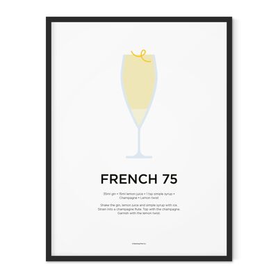 French 75 Print - 21x30cm