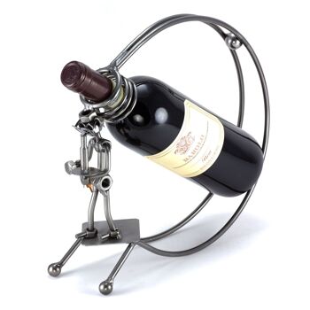 Porte-bouteille de vin Screw Man avec serveur 1