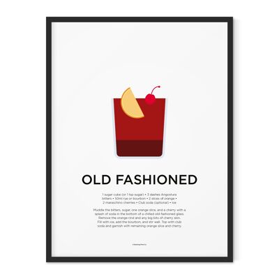 Old Fashioned Print - 21x30cm